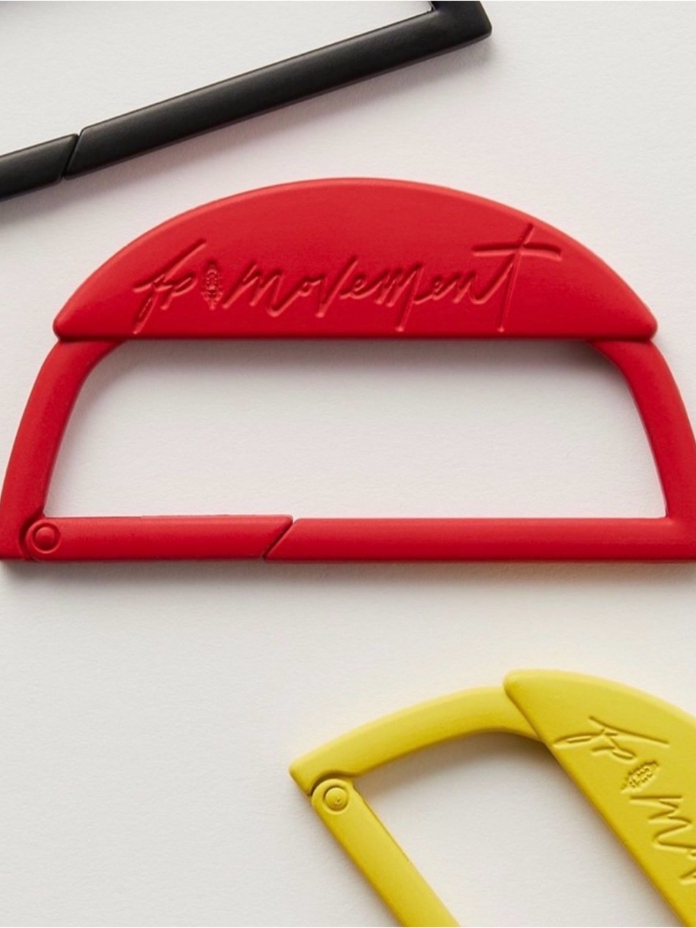 Free People Carabiner Red Folding Bag Handle - Women's Accessory RED